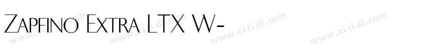 Zapfino Extra LTX W字体转换
